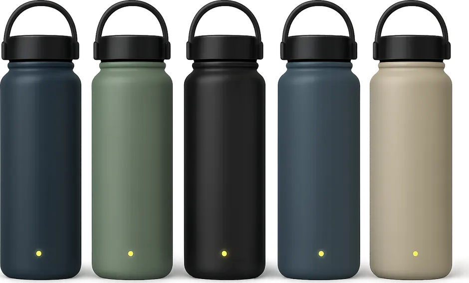 Les cinq coloris de la gourde Bibul ADO