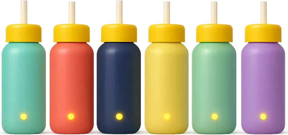 Les six coloris de la gourde Bibul kid